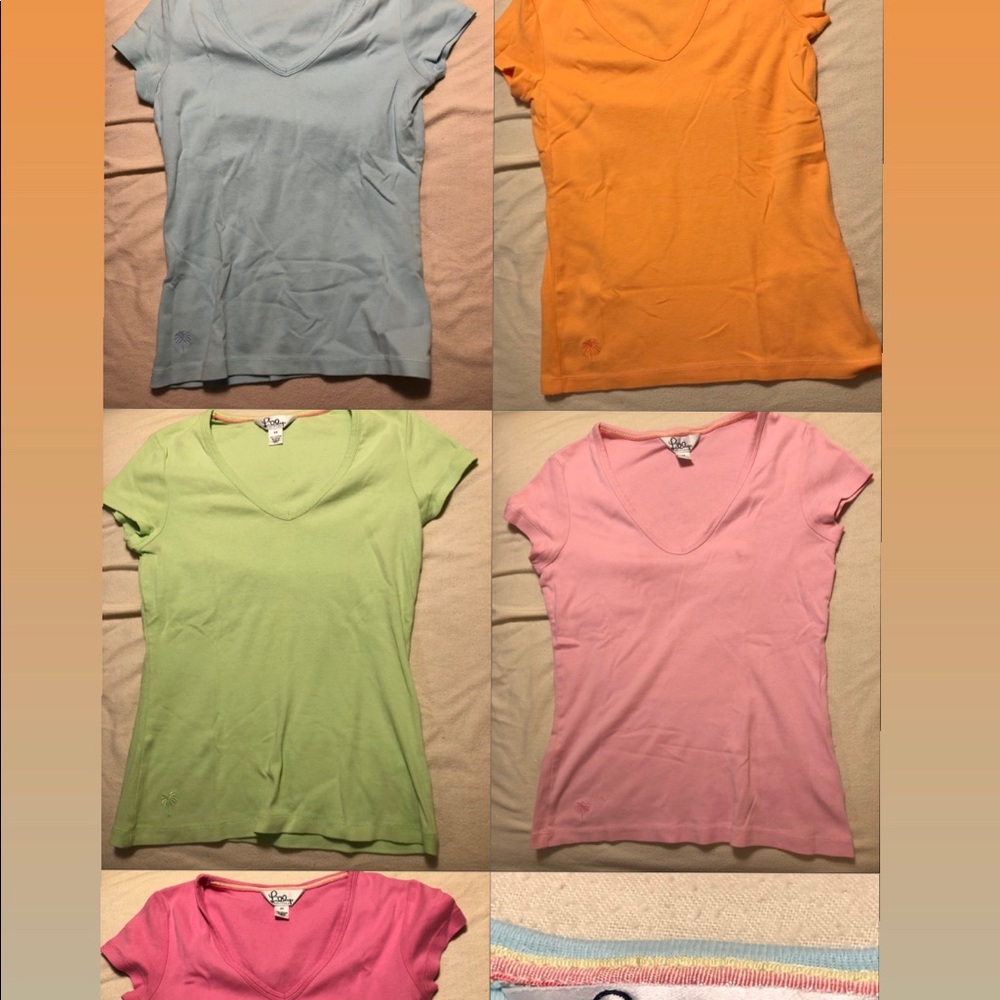 Collection of women’s Lilly Pulitzer v neck shirts